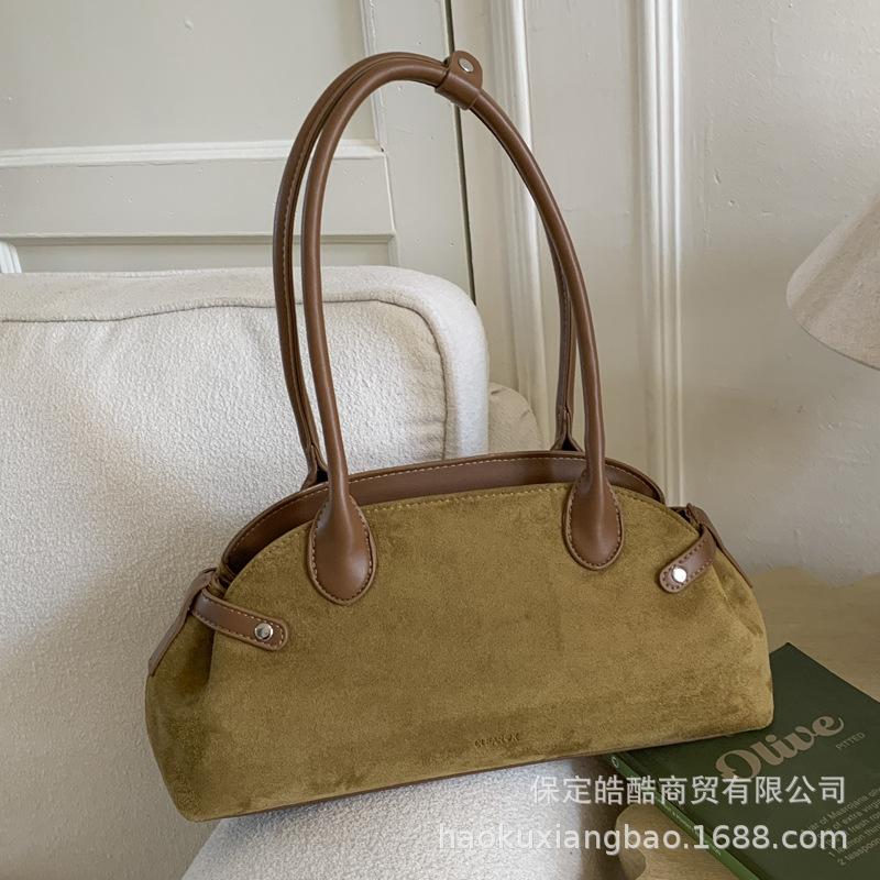 Premium Texture Retro Shoulder Underarm Bag Women's 2025 New Versatile Commuter Boston Pillow Bag