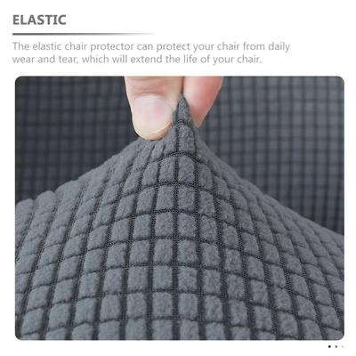 Solid Color Gaming Chair Cover Polyester Elastic Computer Chair Cover with Armrest Cover Breathable Seat Protectors Gaming Chair