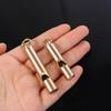 Referee Pocket Tools Pure Brass Pendant Survival EDC Whistle Keychain Brass Whistle Referee Whisle