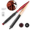 BEPAN Wooden Hair Roller Comb Mini Round Wood Brush Roller Quiff Hairdressing Combs Fluffy Hairdressing Comb for Hair Bangs Curling