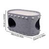 Cat Bed House Felt Foldable Comfortable Pet Supplies Kitten Bed Cave Indoor Pet House For Inside Outdoor Winter Home Small