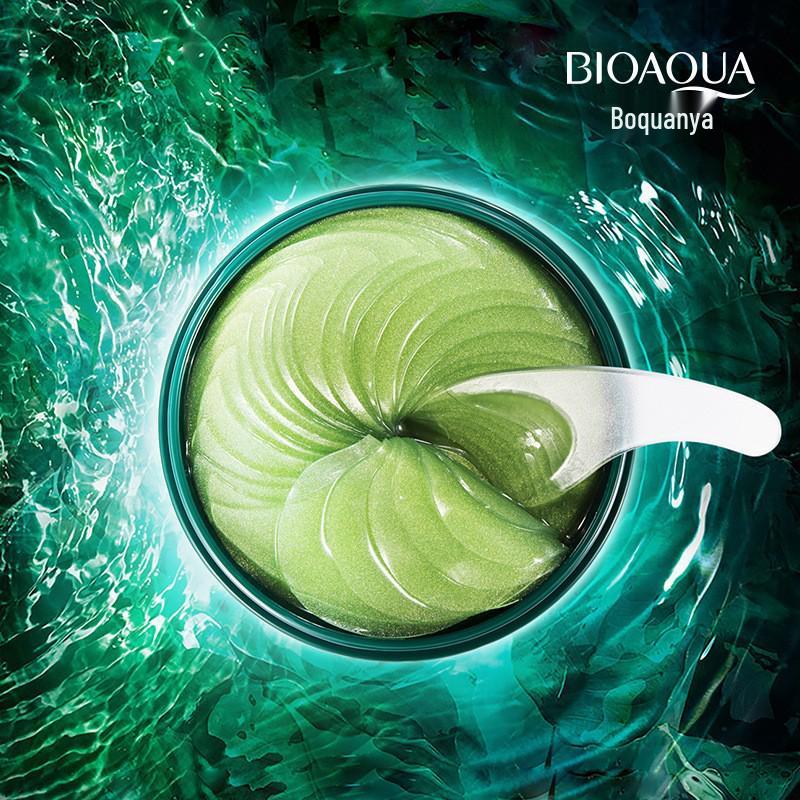 BIOAQUA Green Tourmaline Hydrating Eye Mask - Moisturizes, Reduces Dryness with Caviar Essence.