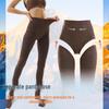 High-Waisted Tummy-Control Butt-Lifting Grey Cotton Tights - Women's Plus Velvet Thick Warmth Pantyhose for Autumn/Winter