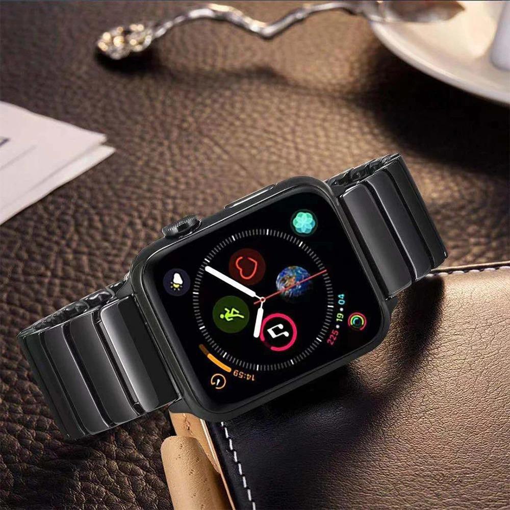 Ceramic Strap for Apple Watch Band 46mm 42mm 45mm 44mm 42mm Ultra 2 49mm 40mm 41mm Watchband iWatch Series 10 9 8 7 6 5 SE Strap