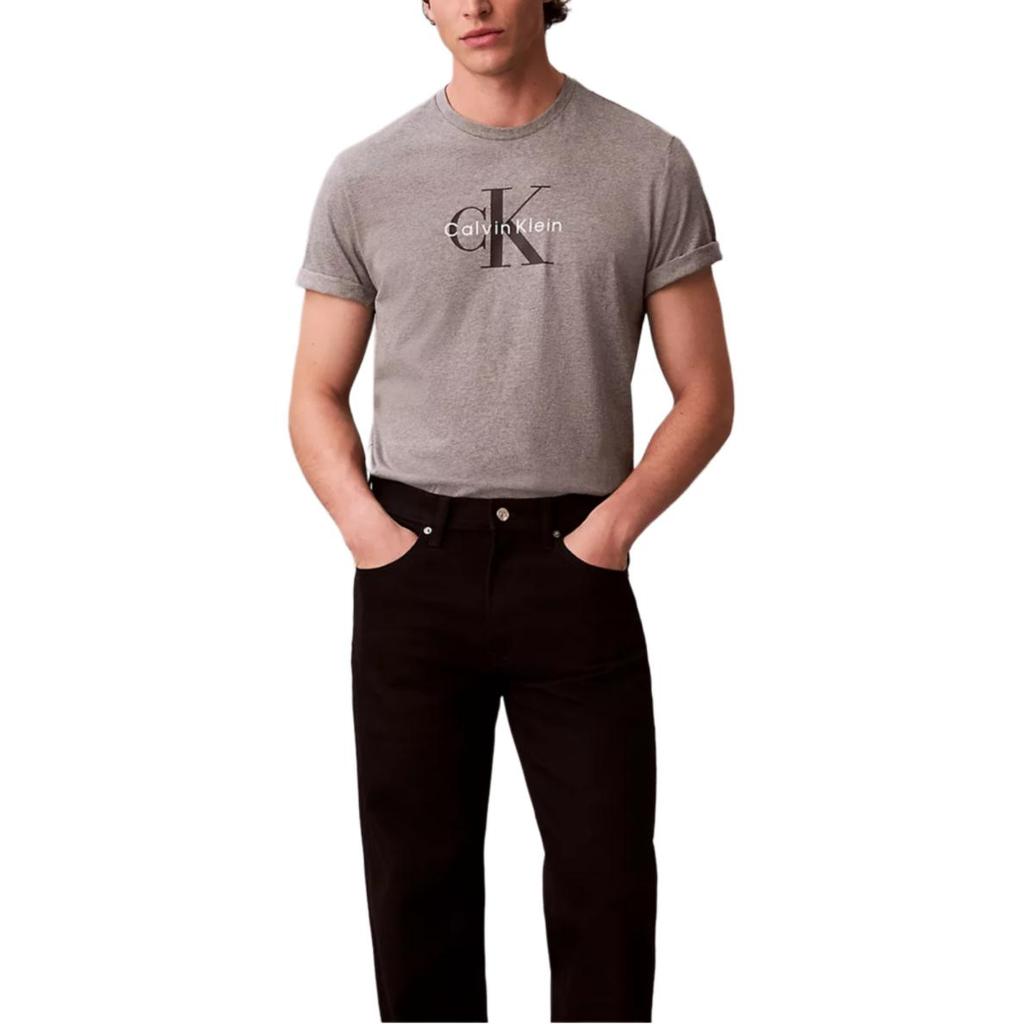 Calvin Klein Soft Breathable Letter Versatile Round Neck Short Sleeve T-Shirt Men Tops 4RB861G-P7E