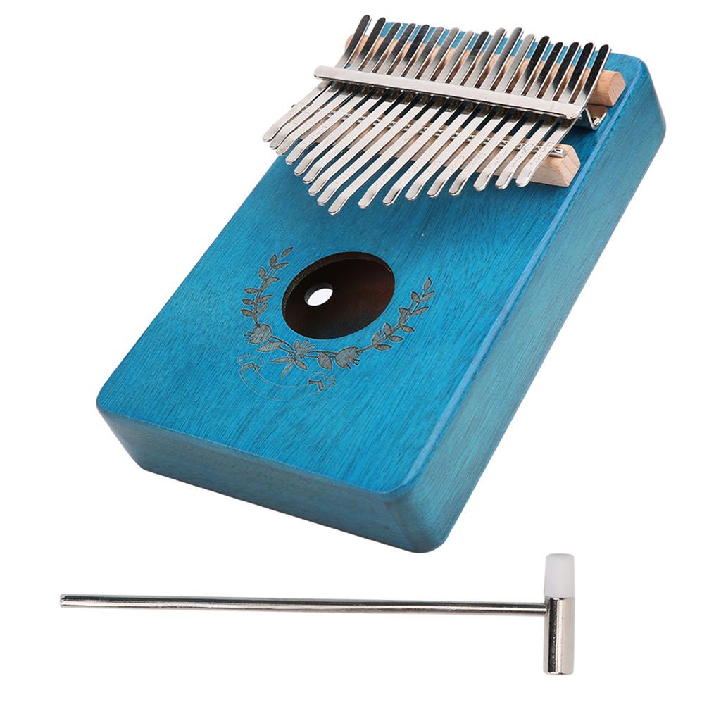Kalimba Thumb Piano Mahogany Small Portable 17 Key for Beginner Music Instrument LTK17S