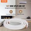 Mini Split Line Set 6.4x9.5 x4876.8mm Copper Tubing AC w/ Connection Cable
