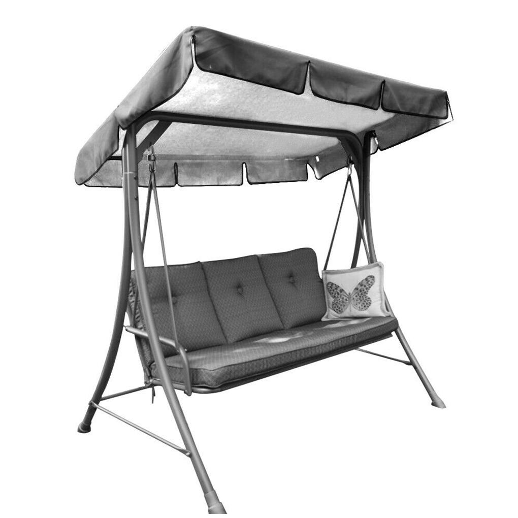 164CM 3 Seater Garden Swing Cushion 4Colors Waterproof Dustproof Chair Replacement Canopy Spare Fabric Cover Dust Covers