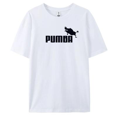 Pánske tričko s cool potlačou Pumba, bavlnené tričko s krátkym rukávom pre módny štýl