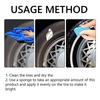 Tire Cleaner Paste Auto Rubber Parts Shiny Paste Durable Tire Brightener Protector For Car Tire 100g