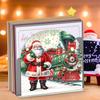 Acrylic Santa Claus Diamond Painting Napkin Rack Decor Diamond Painting Paper Towel Holder 5D DIY Diamond Art Paper Storage Rack