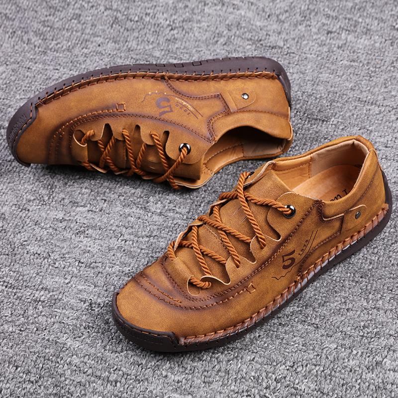 

Fashion New plus-size loafers 100% bullshoes hand stitched casual shoes 48