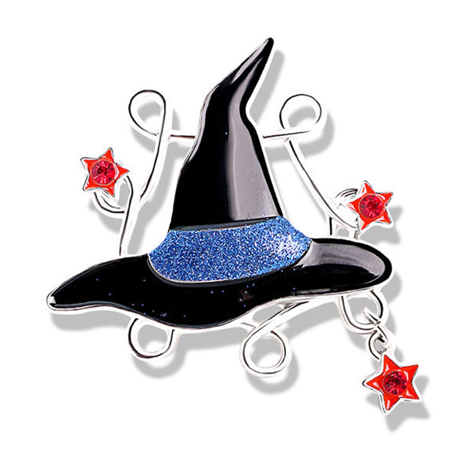 

Spooky Season Fashionable Brooch Pin Spooky Seasonal Pumpkin Ghost Broomstick Metal Pin Jewelry for Unique Gift Idea F