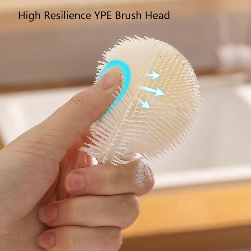Flexible Reach Cleaning Tool For Blender Base Juice Machine Crevices Gentle On Surfaces Brush with AntiSlip Long Handle