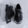 Sapatos masculinos de couro de alta qualidade, estilo britânico, plataforma, sapatos sociais, para trabalho ao ar livre, sapatos formais para homens, sapatos oxford casuais e formais