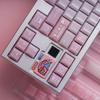 SOULCAT Erdbeermilch Tastenkappe PC 138 Tasten Benutzerdefiniert Niedliche Tastenkappe Cherry Profil KeyCap für Mechanische Tastatur Zubehör Geschenk