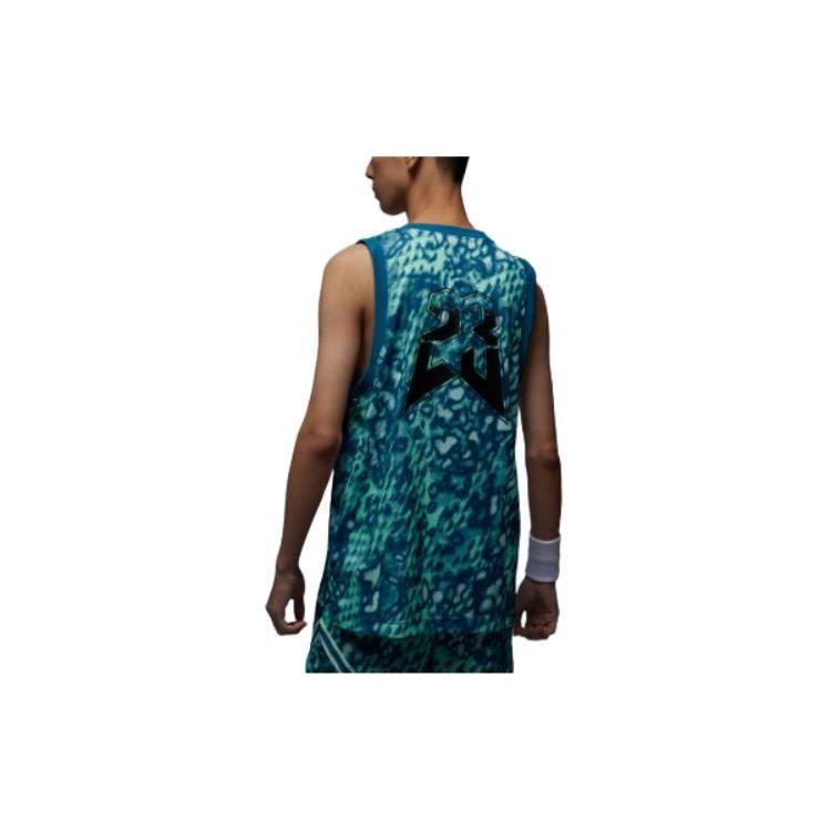 Jordan Round Neck Pullover Pattern Full Print Logo Graphic Quick Dry Sleeveless Vest Men Vests Green FN5855353