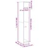 VidaXL Garde-robe chêne artisanal 30x50x200 cm bois d'ingénierie 3307782