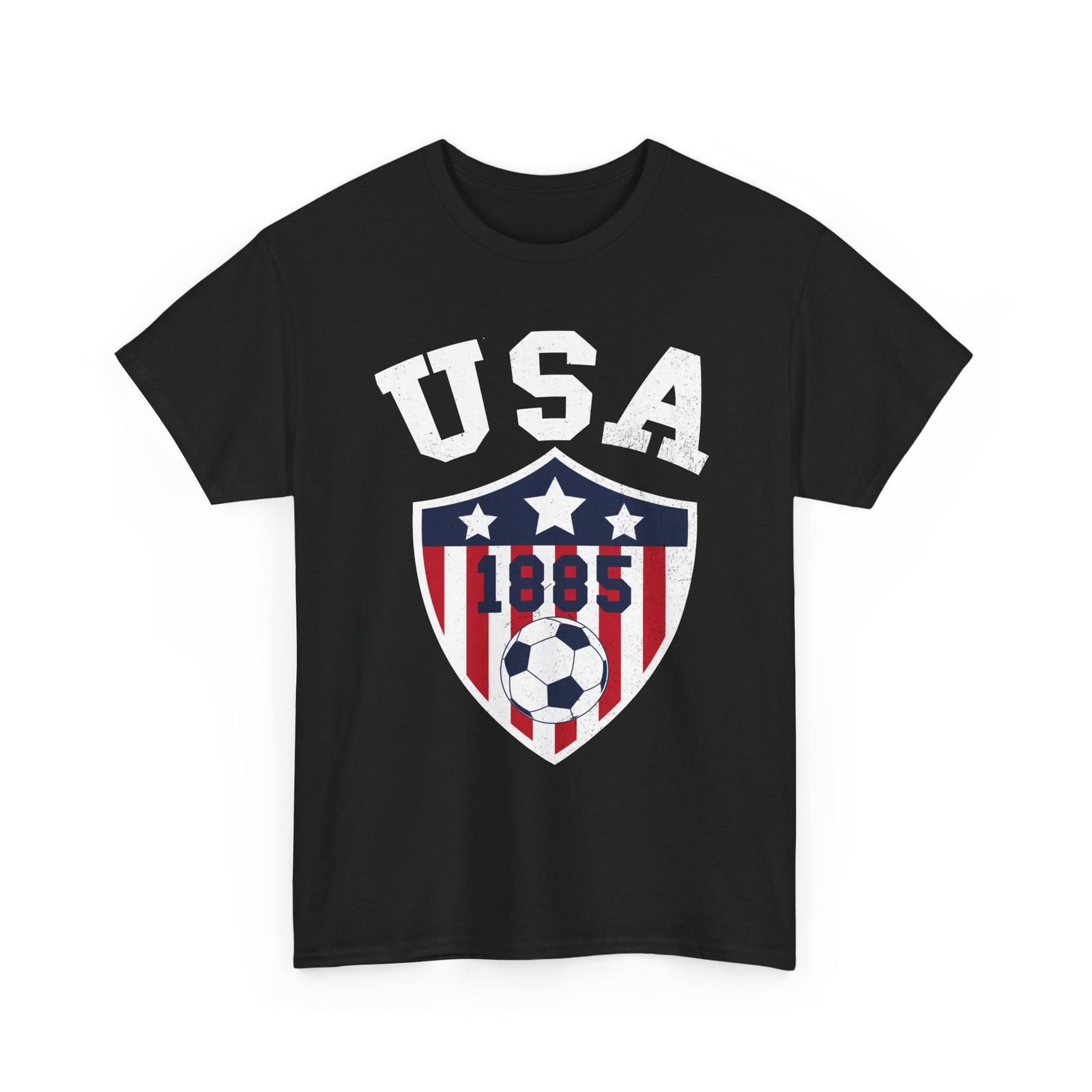 American Soccer Shirt, USA Flag USA 1885 Soccer Women Men T-Shirt S