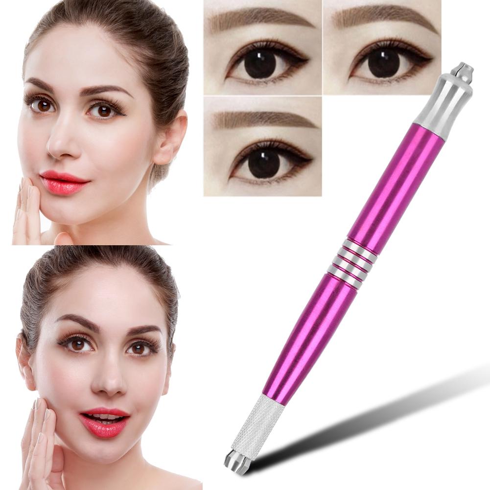 Double Ended Semi Permanent Eyebrow Tattoo Manual Pen Microblading Pen Tattoo Tool