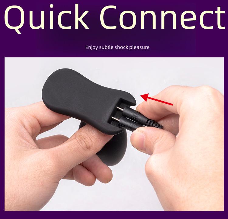 Multi-Frequency Silicone Anal Plug with Stepless Speed Control for G-Spot Stimulation and SM Play.