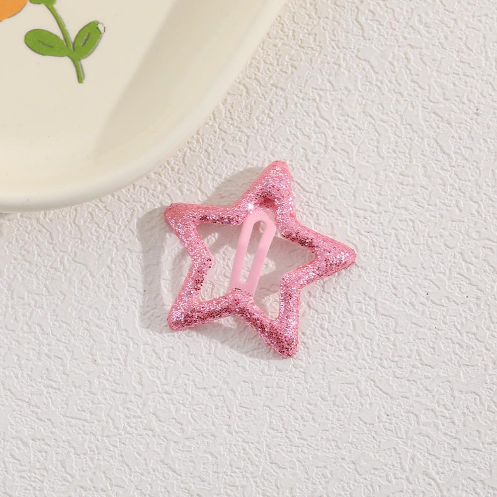 Children's Candy Color Star Hair Clips - Small Size BB Bangs Accessories
