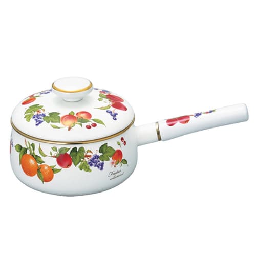 

Fuji Enamel Saucepan, 18cm, Fruitas Collection 2, FTC-18S