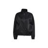 Originals Solid Color Zip-Up Sports Jacket, Women Black Daily Casual Outerwear HF2111