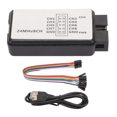 8 Channel USB Logic Analyzer Device with Buffering Support 24Mhz 8CH USB Logic Analyzer 5V