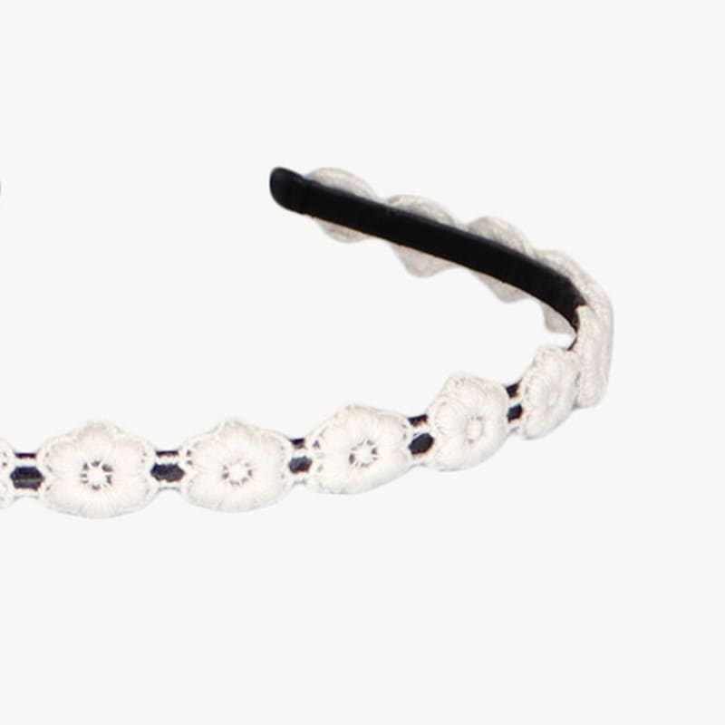 PINK PINEAPPLE DAISY FLOWER HAIRBAND_IVORY