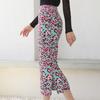 Plara Leopard Pleats Skirt