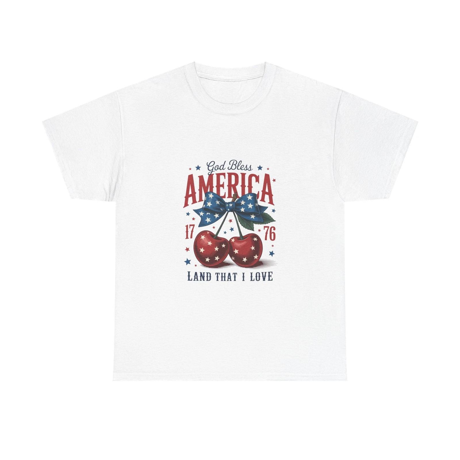 Patriotic Unisex Tee - God Bless America Shirt + 4th Casual Summer Wear 3XL