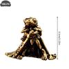 1 PIÈCE Statue Grenouille en Laiton Vintage Sculpture Grenouille Miniature Figurine Animal Antique Animal de Compagnie pour Thé Décoration Maison Bureau Idéal Pour Collectionneurs