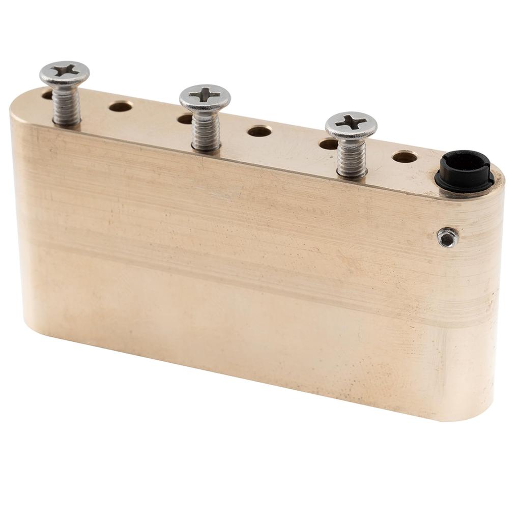 Musiclily Ultra Brass 36mm Tremolo Block with 10.8mm String Pitch for Strat Electric Guitars and Wilkinson M Series Bridges