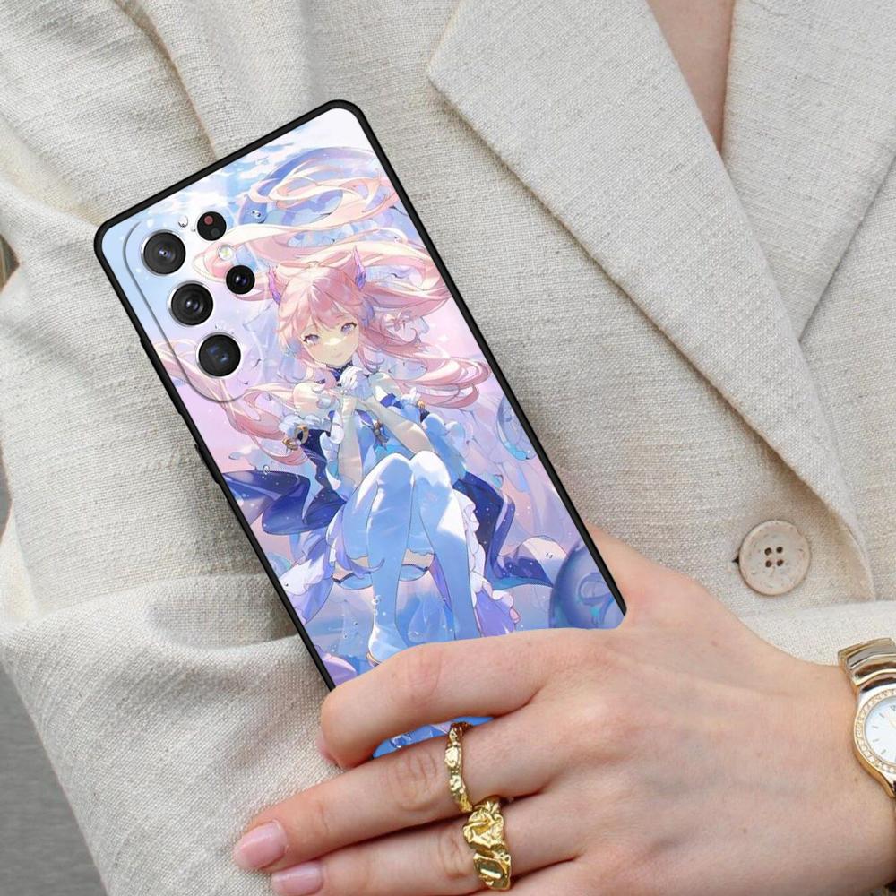 Fashion Genshin Impact Sangonomiya Kokomi Cell Phone Case for Samsung Galaxy S26 Ultra S25 S24 S23 S22 S21 S20 Note10 Cover