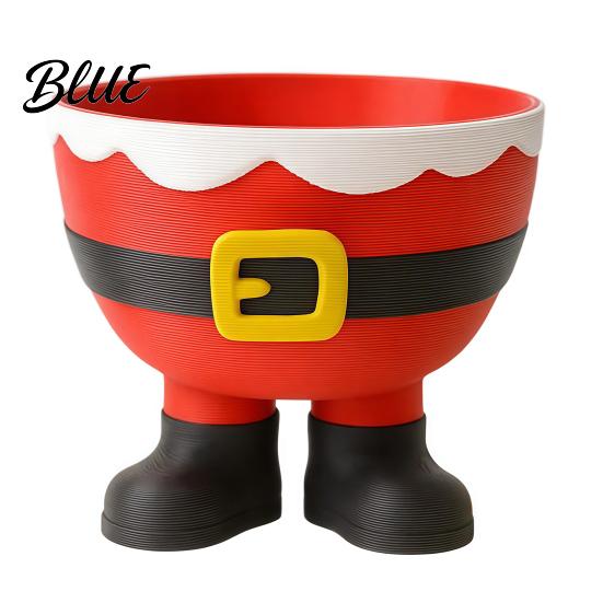 PLA Christmas Ornament 3D Printed Santa Claus Storage Bowl Creative Candy Bowl for Holiday Kitchen Accessory Parties Decorative Snacks Cookies