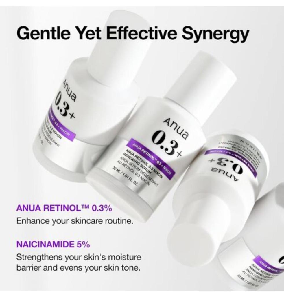 Anua Retinol 0.3 Niacin Renewing Serum, 30 ml