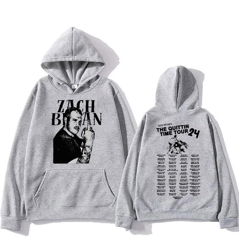 Zach Bryan The Quittin Time Tour Hoodies Vintage