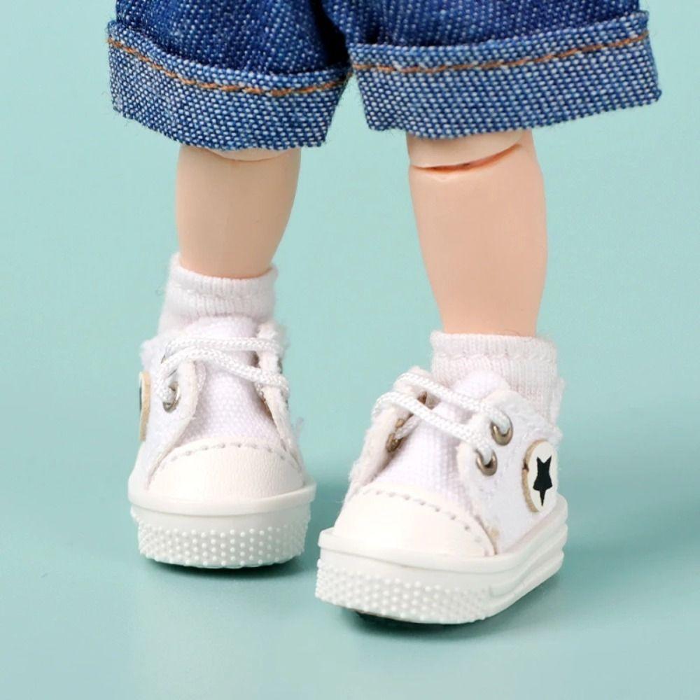Low Top Doll Canvas Shoes Dress Up Casual Doll Shoes Kids Toy Ob11 Shoes  1/12 Bjd Doll