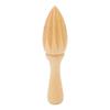 Unpainted Solid Wood Lemon Juicer - Portable Beech Cone Squeezer