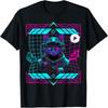Cyberpunk Cat Kitty  Futuristic Edgy Aesthetic T-Shirt