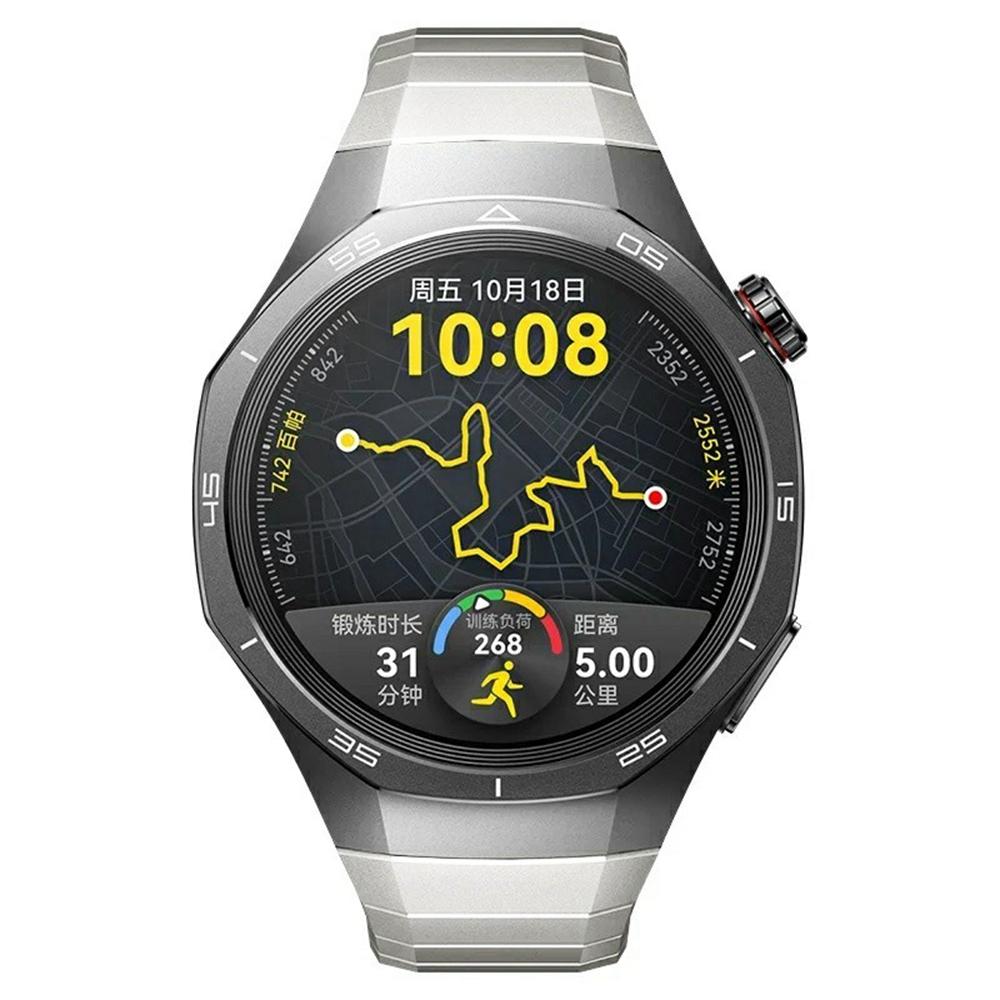 

For Huawei Watch 4 Pro Wrist Band Replacement Titanium Alloy Watch Strap Grey