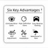 360 Degree Rotation Blind Spot Mirror 11/12.5cm Rearview Convex Mirror  Parking Assistance