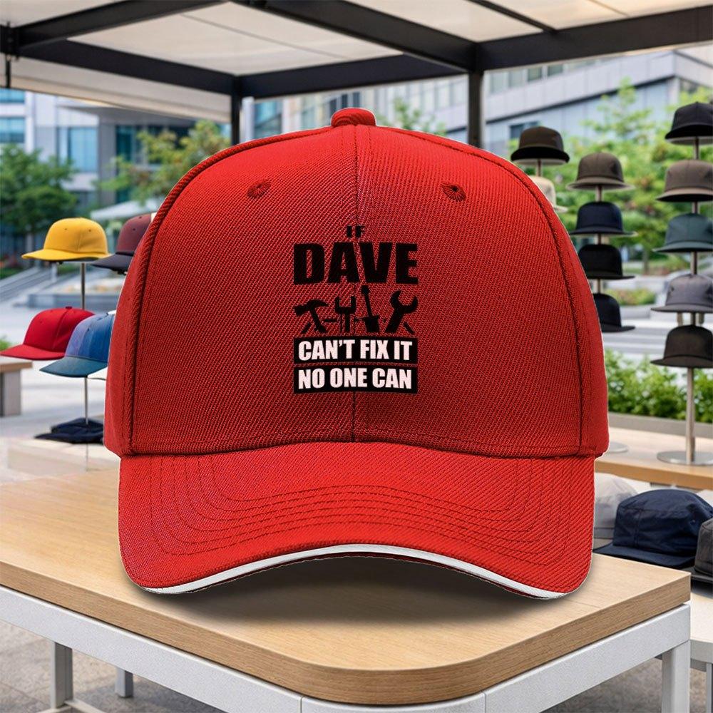 DAVE RepairUnisex Print Adjustable Duckbill Baseball Cap for Unisex Lightweight Outdoor Sports Cycling Festival Gym Hat