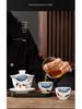 Exquisite Hand-Painted Ceramic Teacup - Women’s Special Kung Fu Tea Tasting Cup