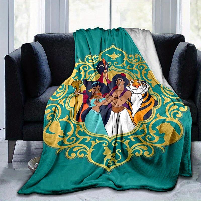 1pc, Aladdin Family Home Decorative Throw Blanket: A Cozy Cover for Bedroom, Living Room, Travel, Camping, Car