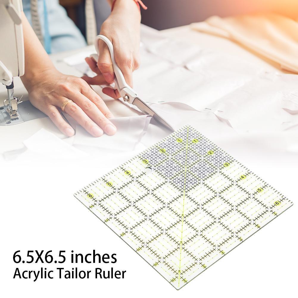 Acrylic Patchwork Ruler Double Color Feet Tailor Yardstick Cutting Quilting DIY Sewing Measuring Tools Drawing Ruler China Mainland