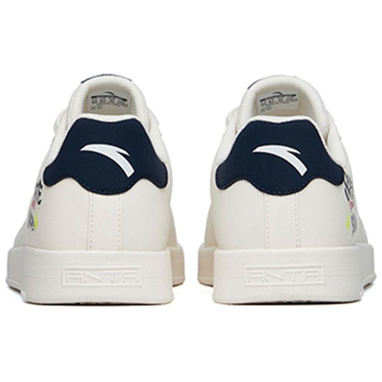 Anta Casual Durable Low-Top Skate Shoes Men Sneakers Black White 112228061-4