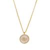 Trendy Evil Eye Drip Oil Coin Necklace - Versatile Retro Clavicle Chain
