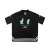 Li Ning CBA Series Liaoning Team Quick-Dry Polo Retro Short Sleeve Shirt Unisex Shirts Black ATSUA21-2